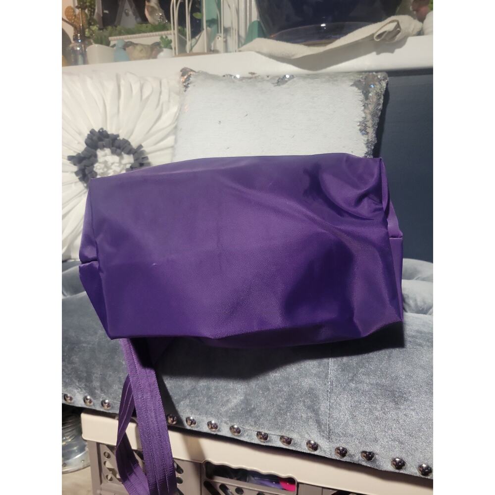 Auth LONGCHAMP Le Pliage Medium Nylon Purple w/ Original Strap ! - Picture 6 of 16